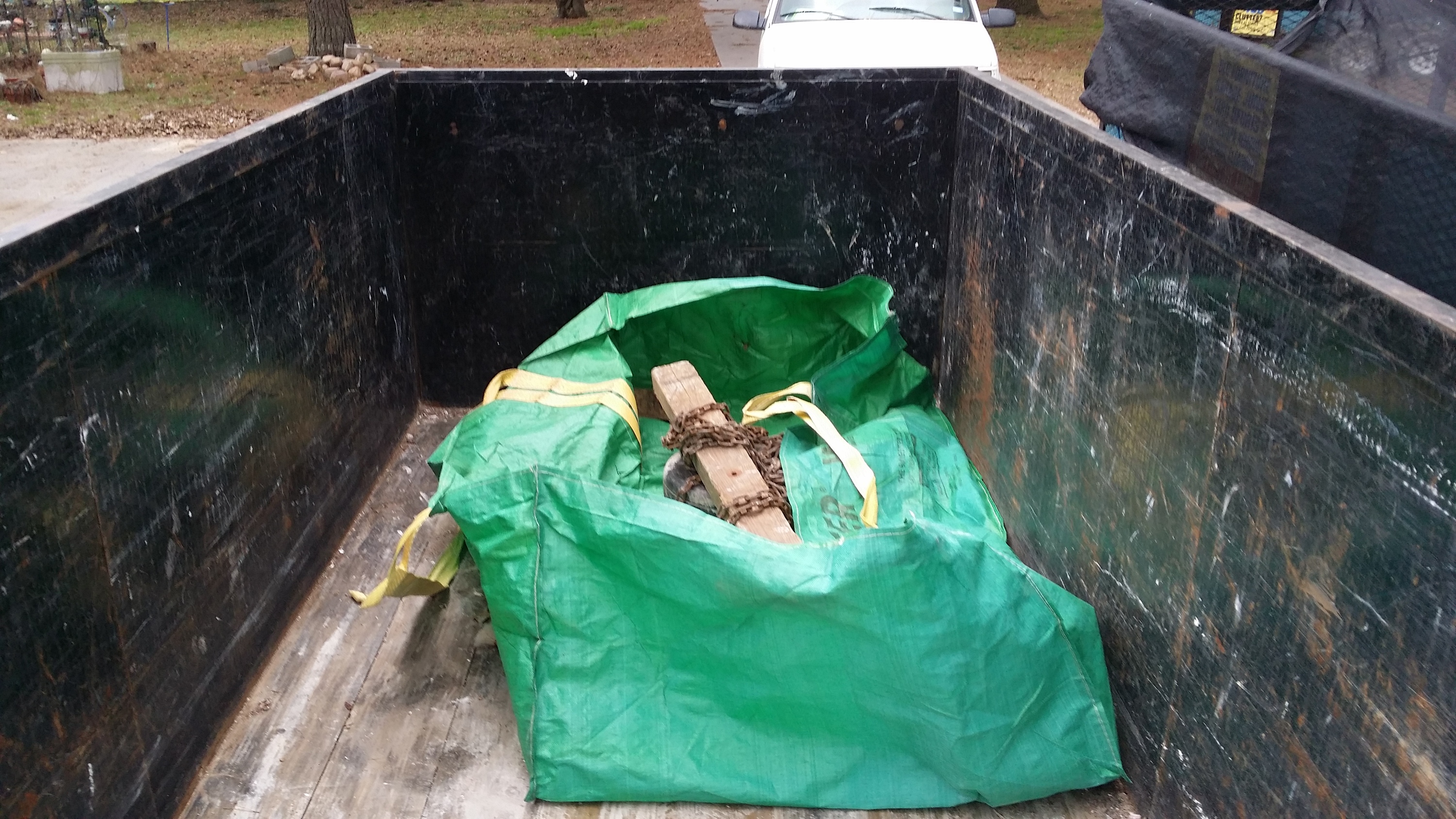 Bagster versus 15 yard dumpster