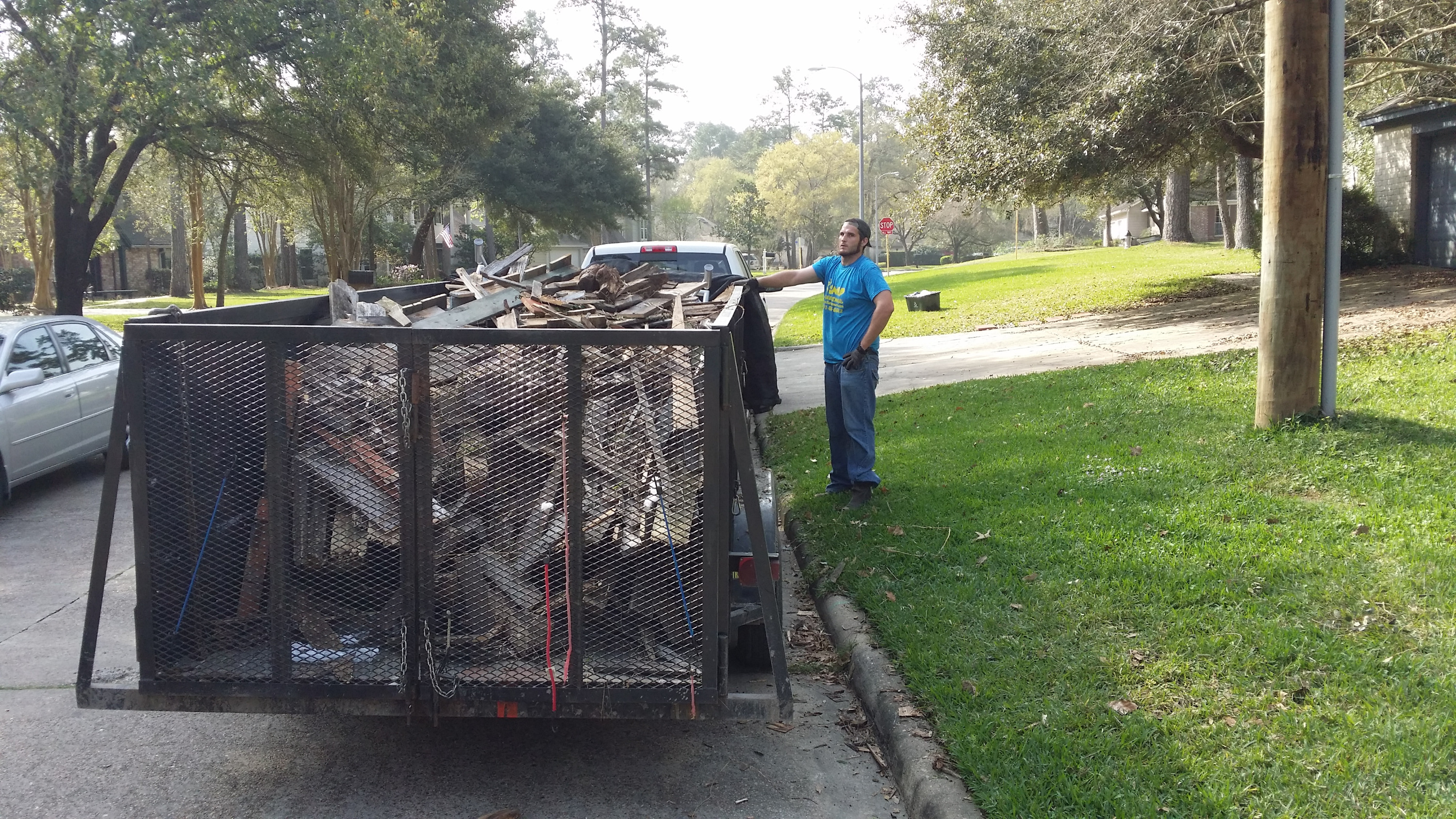 curbside fencing pallet removal